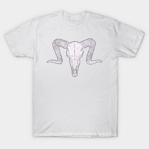 Ram skull T-Shirt by theartsyeq